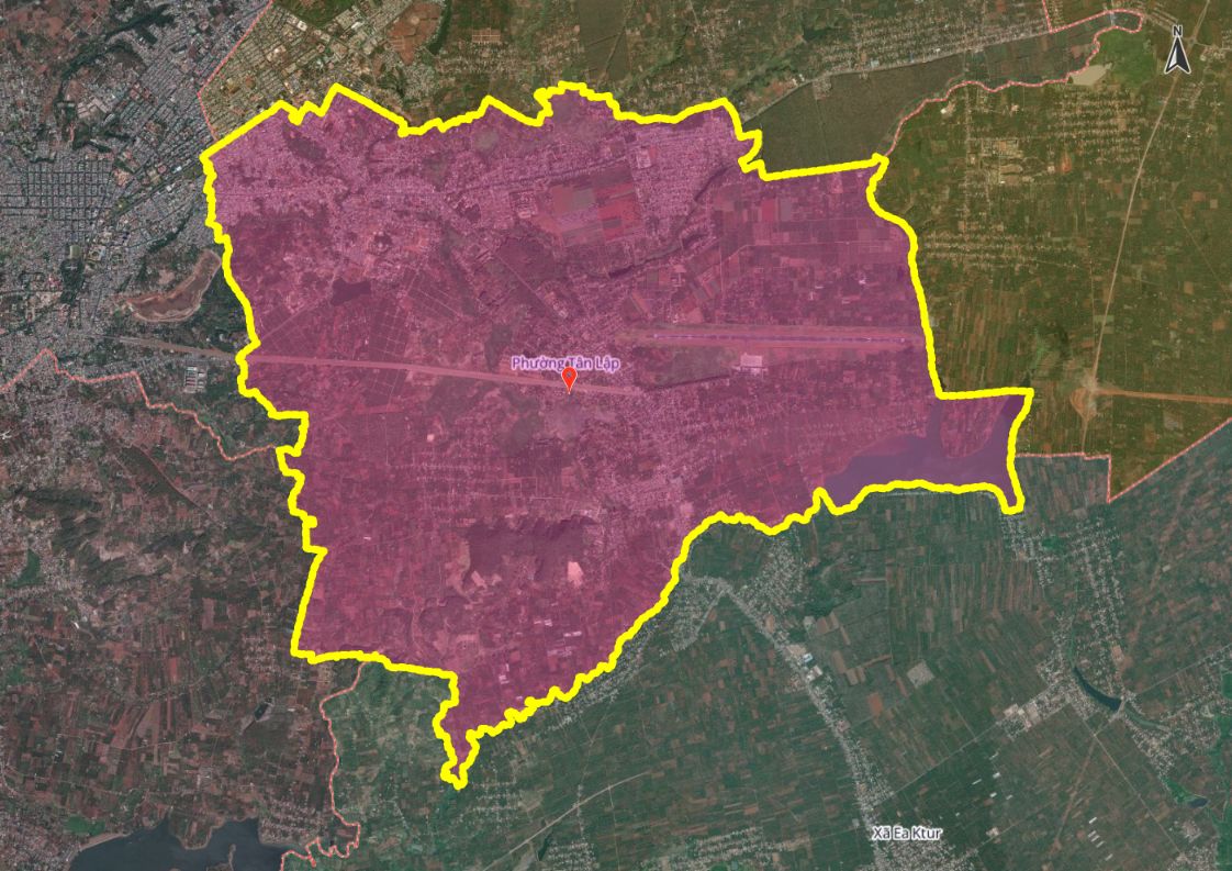 Hình ảnh bản đồ phường Tân Lập mới