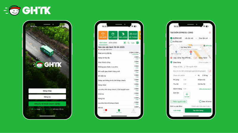 Cách tạo đơn hàng trên App GHTK