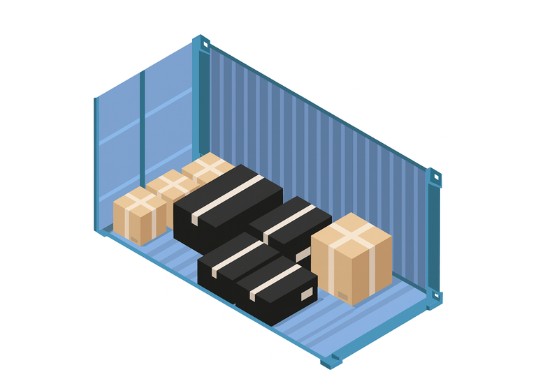 Hàng hóa được xếp ghép chung trên xe tải giúp tiết kiệm chi phí