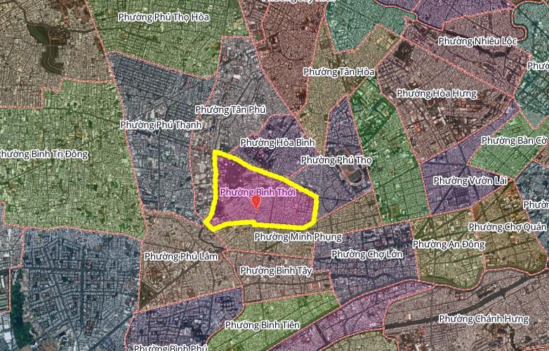 Hình ảnh phường Bình Thời sau sáp nhập