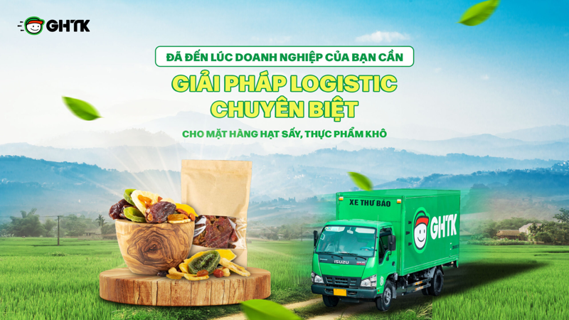 GHTK là đơn vị vận chuyển lý tưởng cho các mặt hàng thực phẩm khô
