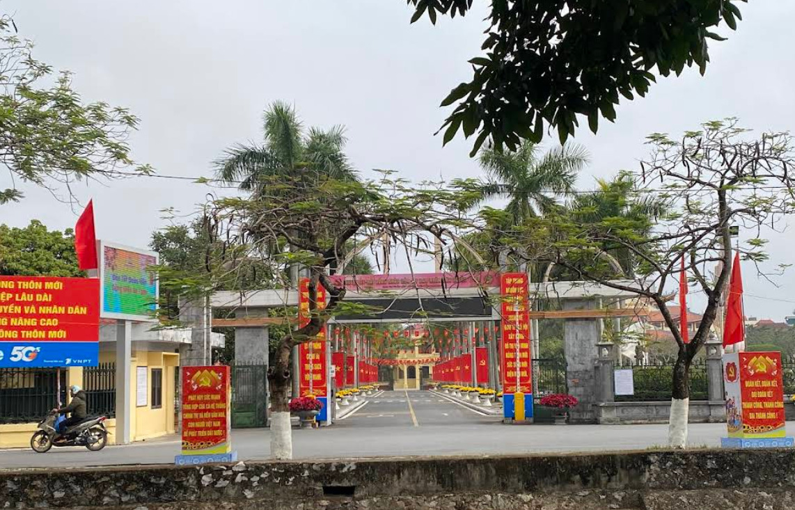 Trụ sở UBND xã Ý Yên sau sáp nhập