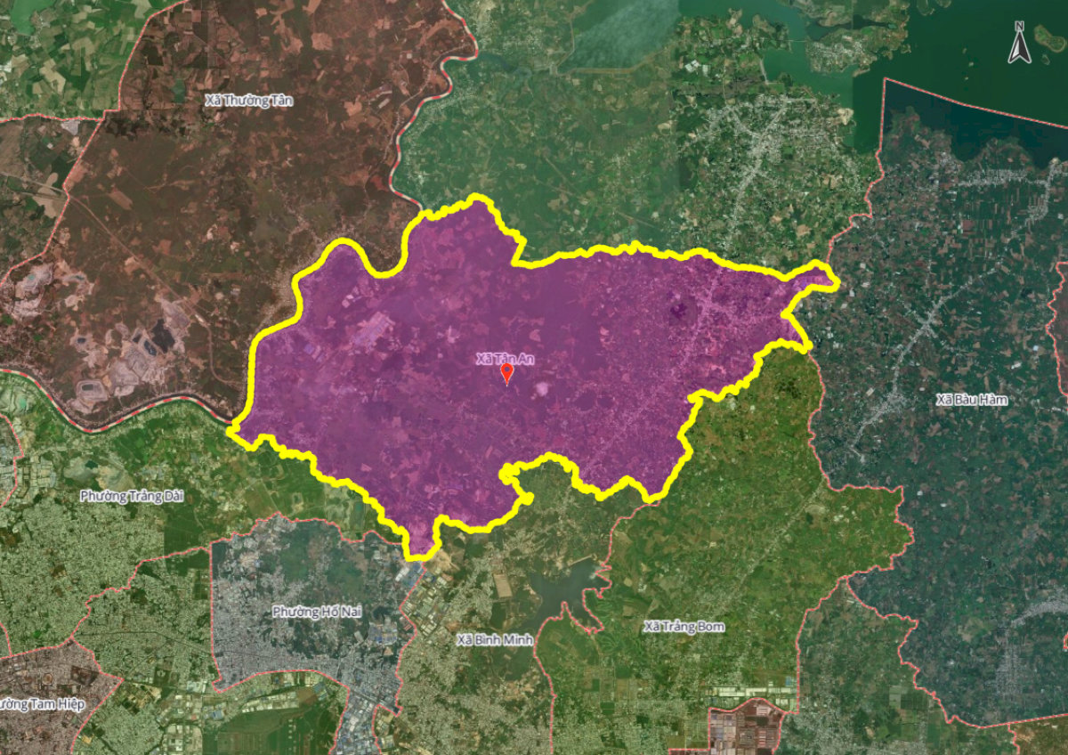 Bản đồ xã Tân An mới