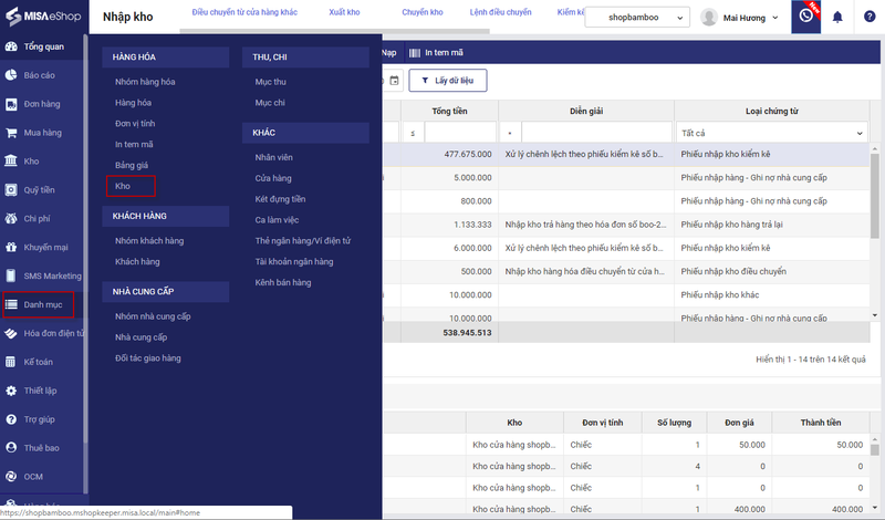MISA eShop được nhiều cửa hàng bán lẻ lựa chọn