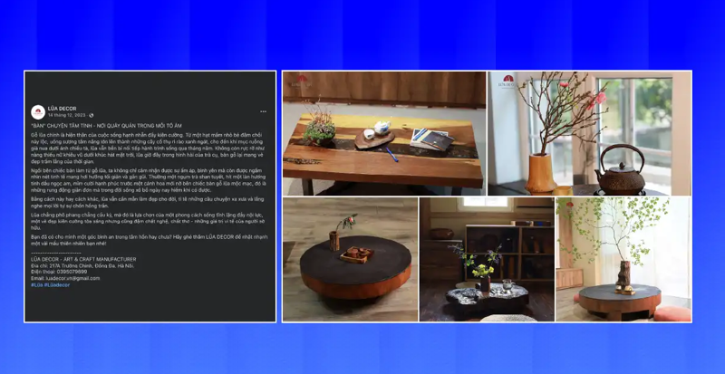 Mẫu bài đăng bán hàng online có lồng ghép câu chuyện giúp tăng tương tác hiệu quả