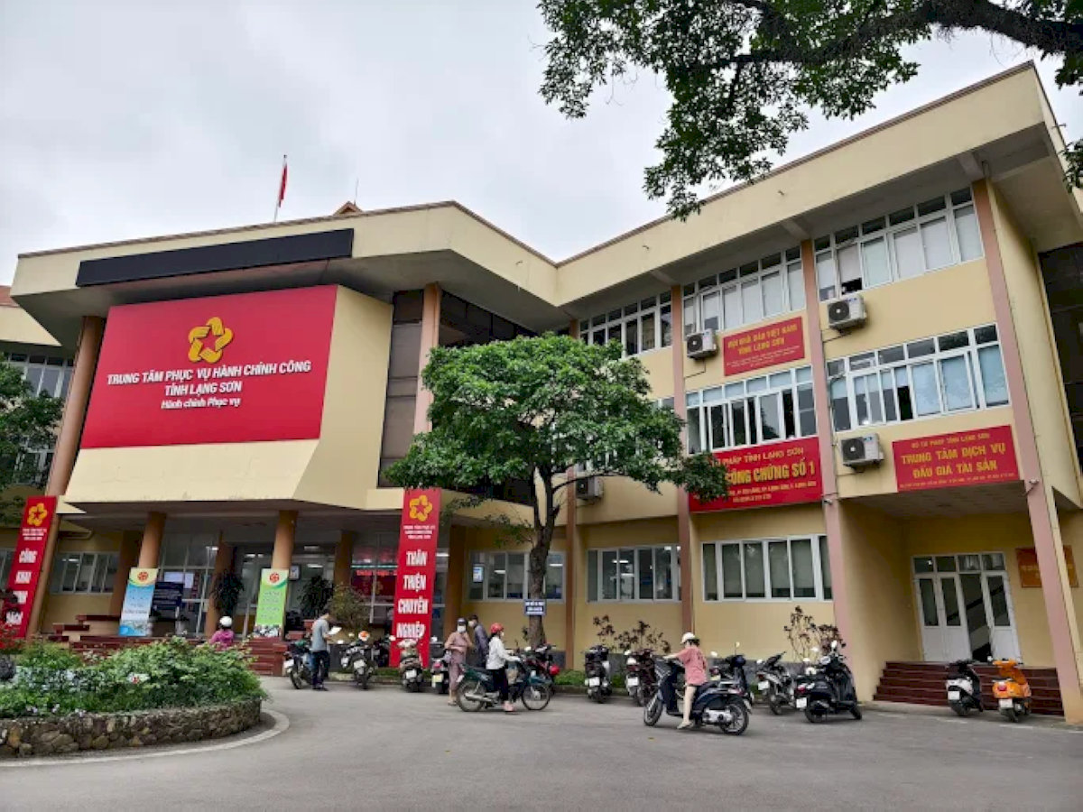 Trụ sở Trung tâm phục vụ hành chính công tỉnh Lạng Sơn