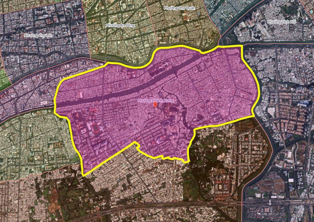 Sơ đồ sáp nhập phường Chánh Hưng mới