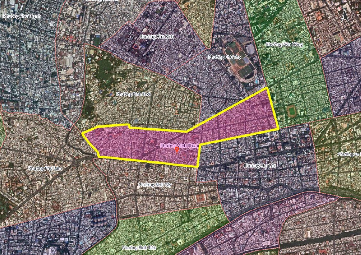 Bản đồ phường Minh Phụng mới sau sáp nhập 2025