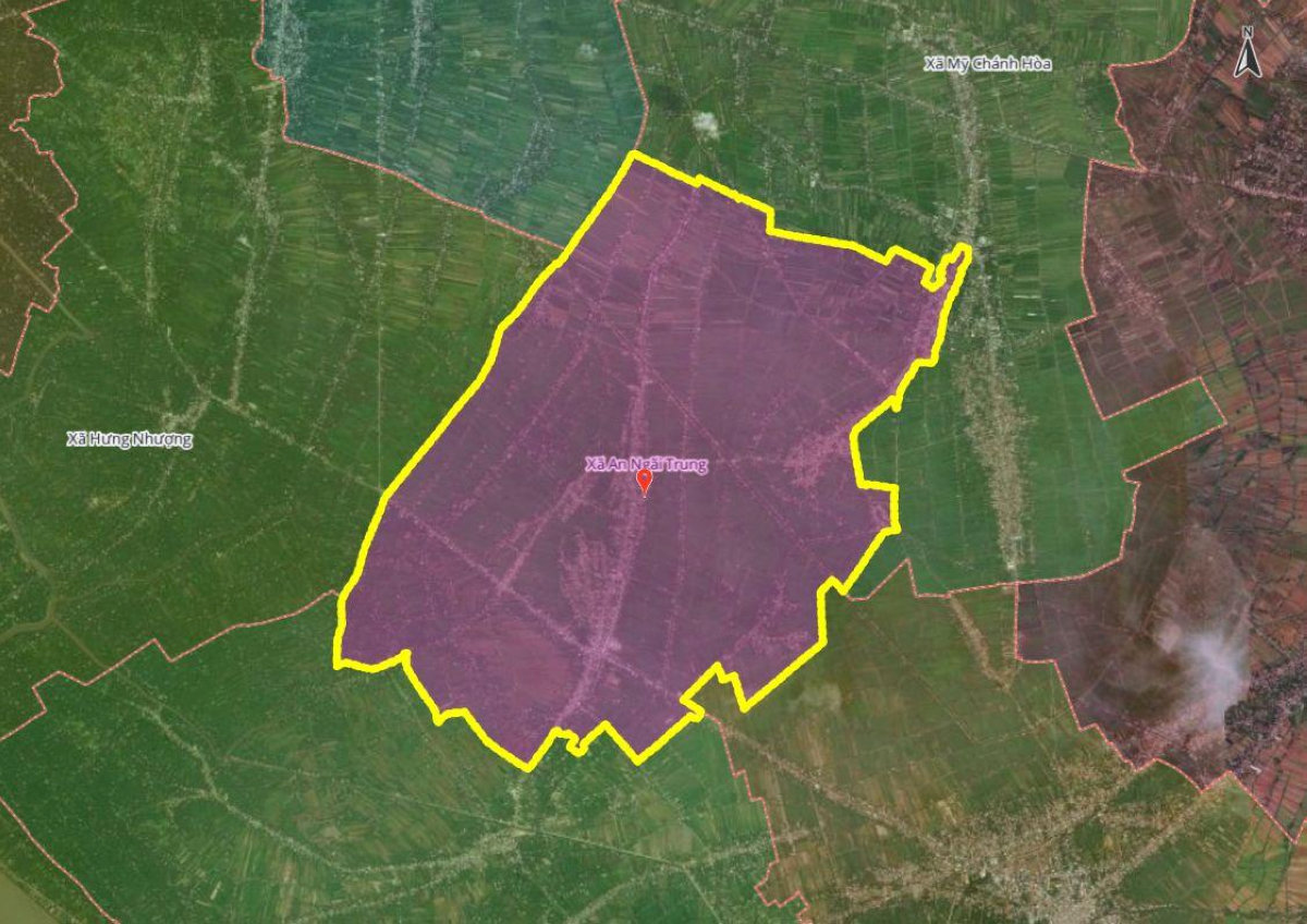 Hình ảnh bản đồ xã An Ngãi Trung mới