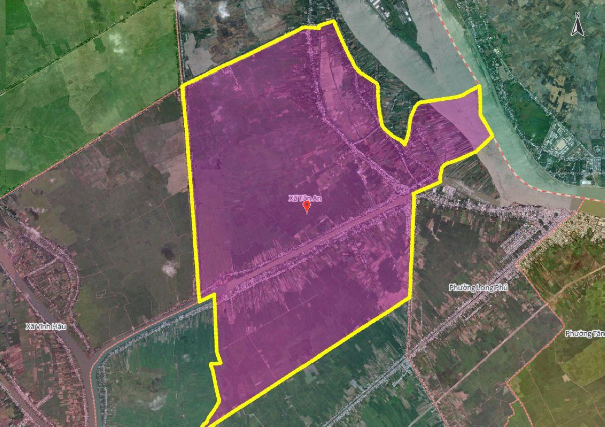 Hình ảnh bản đồ xã Tân An mới