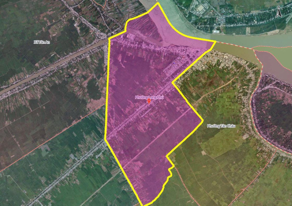 Hình ảnh bản đồ phường Long Phú mới
