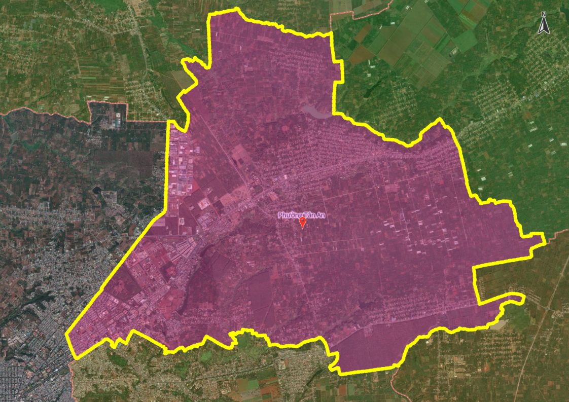 Hình ảnh bản đồ phường Tân An mới