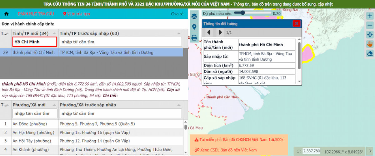 Tra cứu thông tin phường Đông Hưng Thuận sau sáp nhập trên bản đồ số