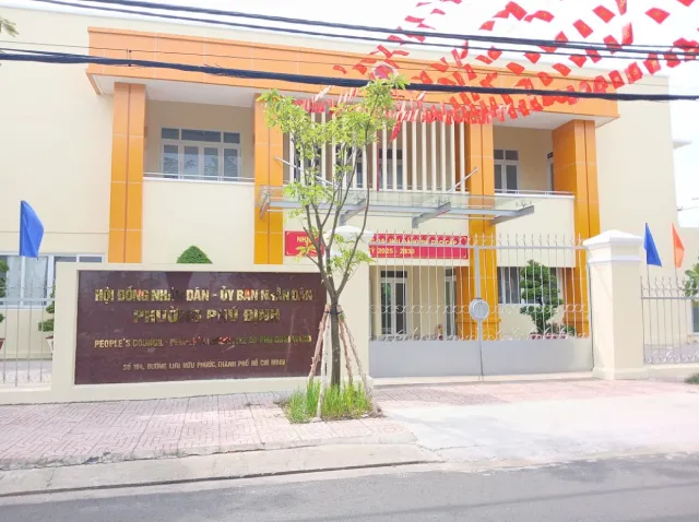 Trụ sở UBND phường Phú Định sau sáp nhập