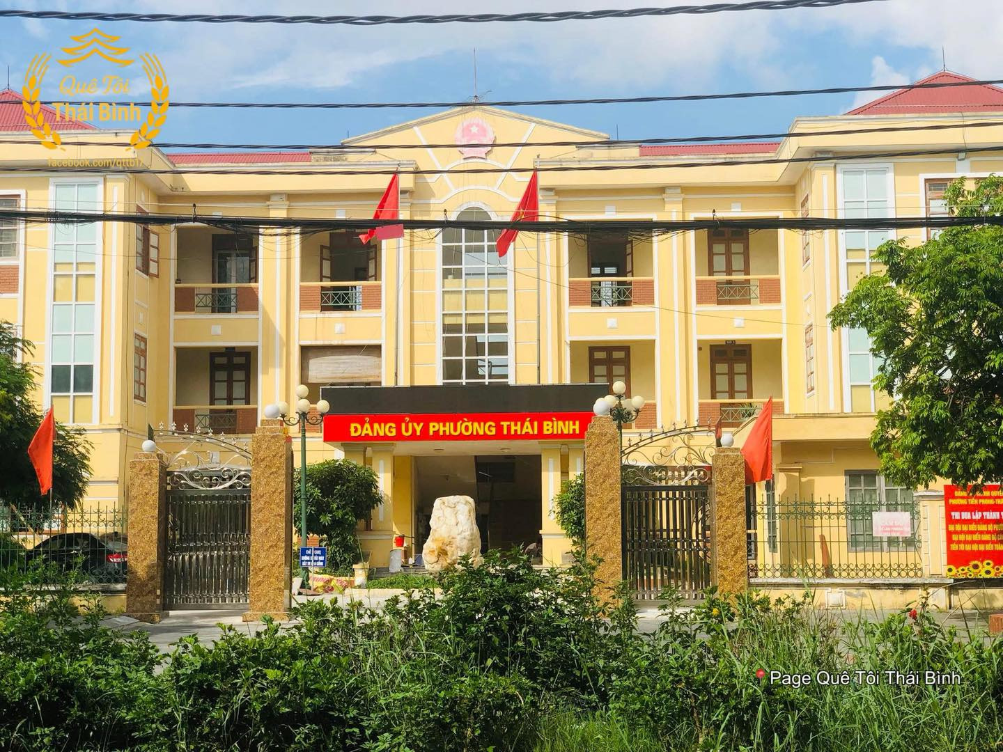Hình ảnh trụ sở UBND phường Thái Bình sau sáp nhập