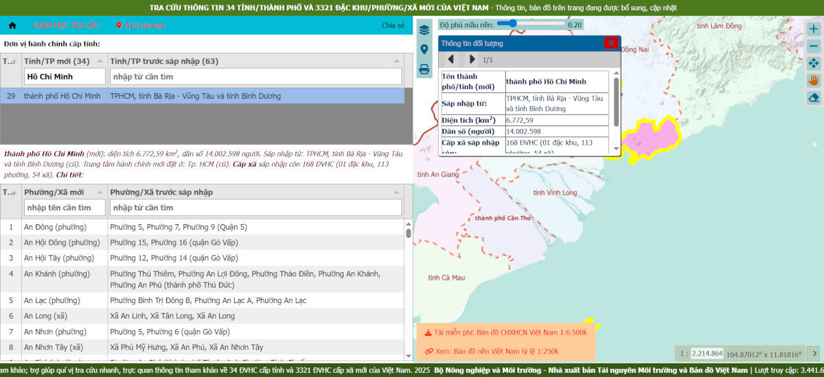 Tra cứu thông tin phường Tân Thuận sau sáp nhập trên bản đồ số