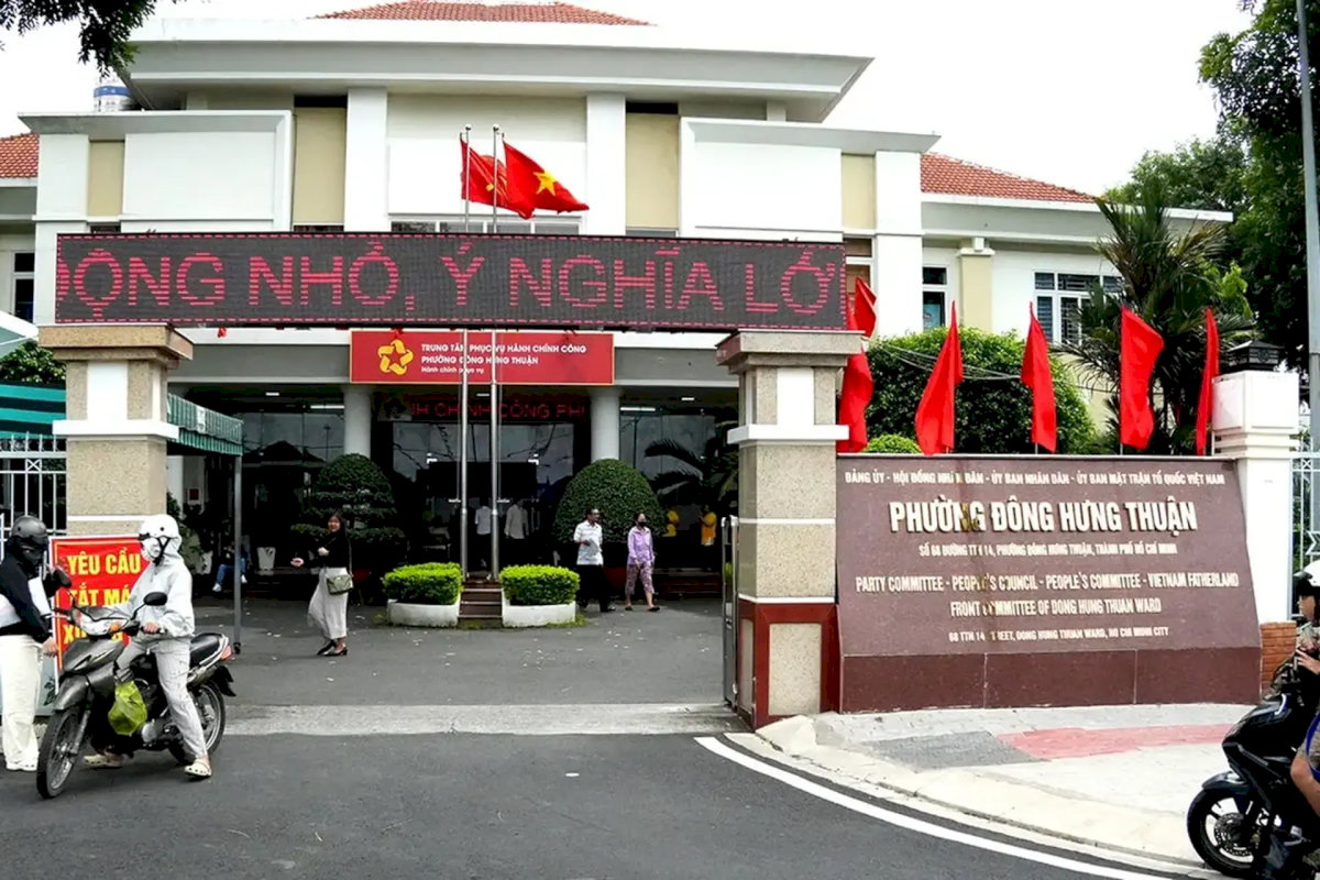 Hình ảnh trụ sở UBND phường Đông Hưng Thuận mới