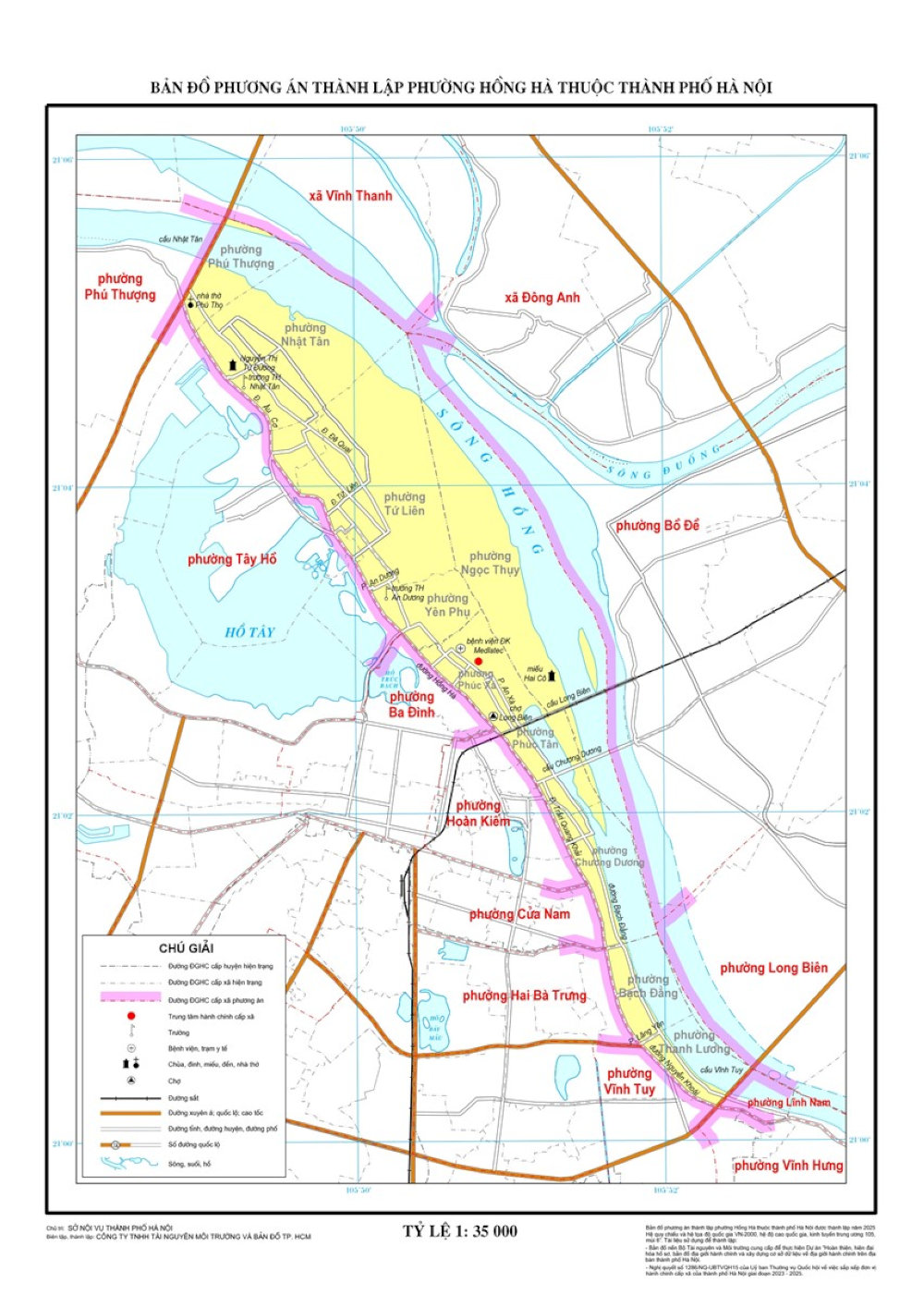 Một phần của phường Quảng An cũ sẽ được sáp nhập vào phường Hồng Hà mới