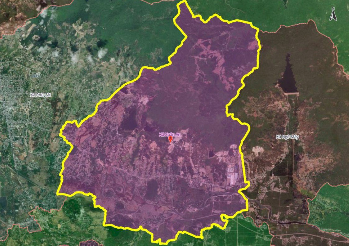 Hình ảnh bản đồ xã Xuân An mới