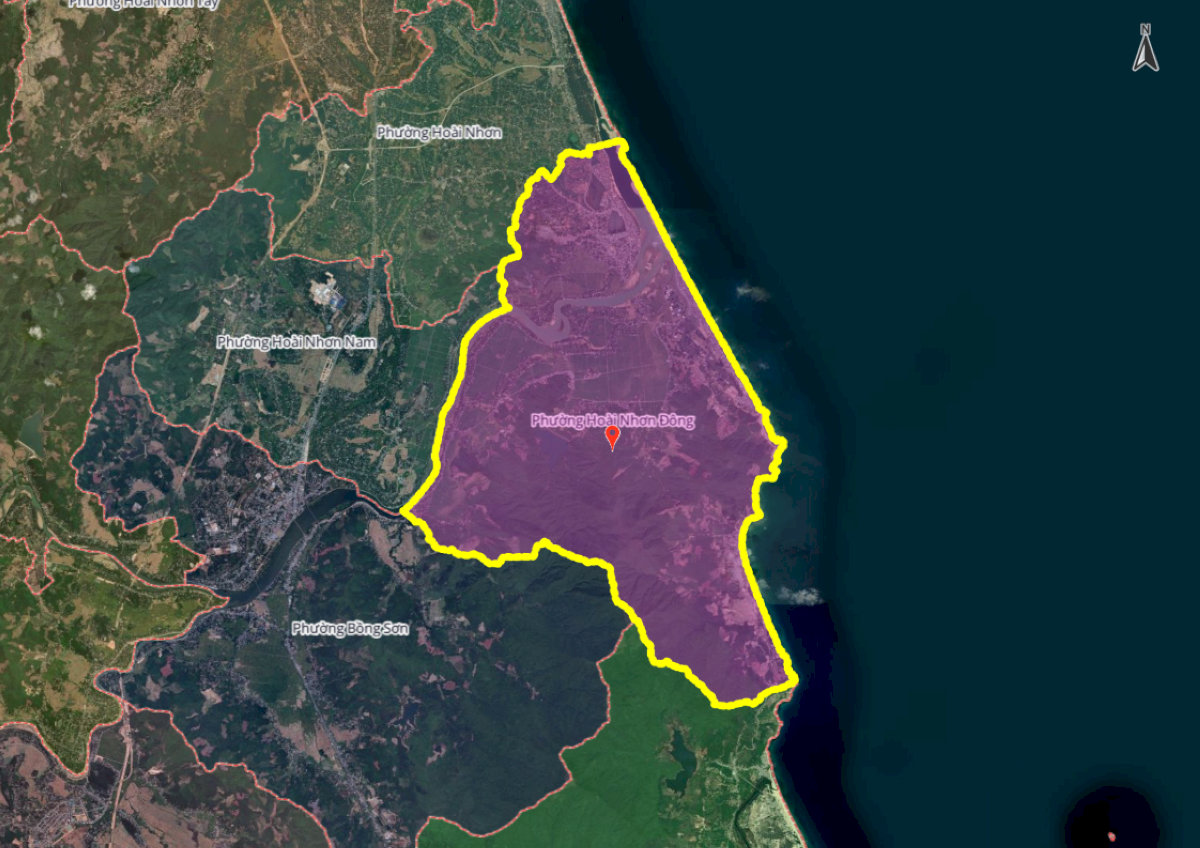 Bản đồ khu vực phường Hoài Nhơn Đông mới