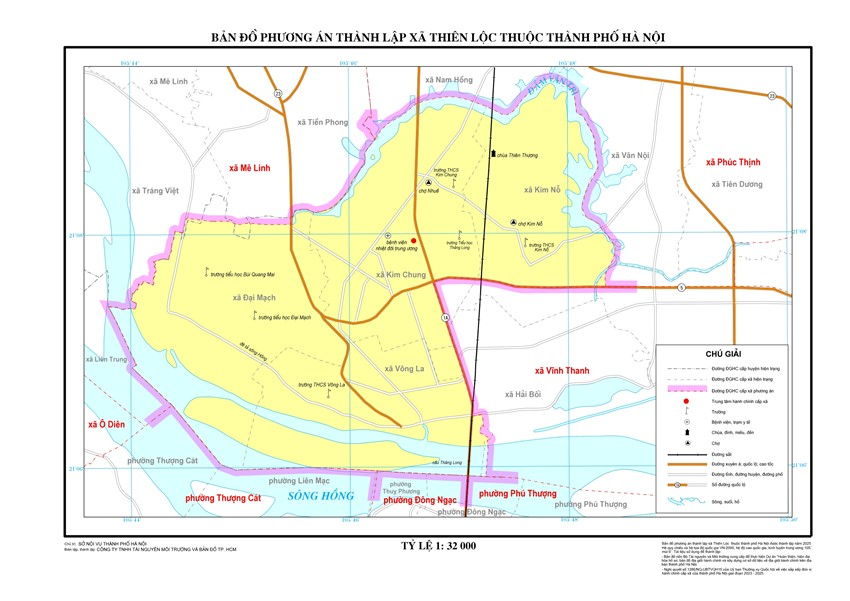 Bản đồ Xã Thiên Lộc mới sau sáp nhập 2025
