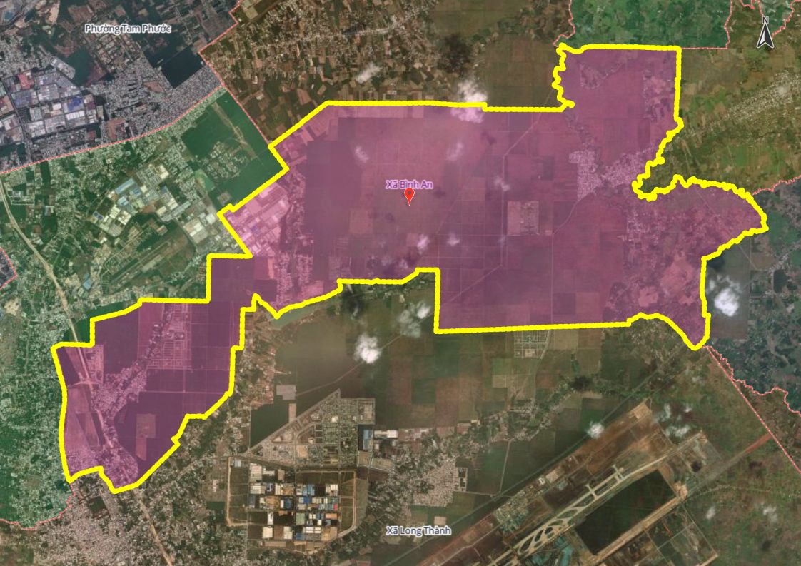 Hình ảnh bản đồ xã Bình An mới