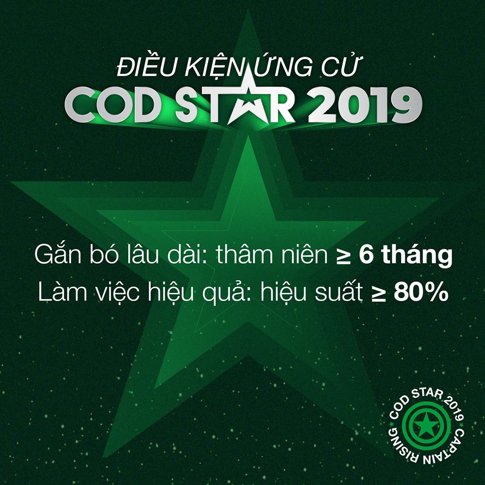 COD STAR 2019 - ĐIỀU KIỆN ỨNG CỬ | GHTK - Nền tảng hậu cần chuyên nghiệp
