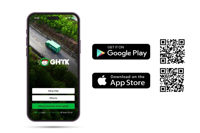 Quét mã QR tải App GHTK để dễ dàng quản lý mọi đơn hàng
