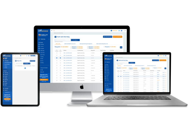 Hình ảnh giao diện phần mềm quản lý cửa hàng vật liệu xây dựng trên máy tính