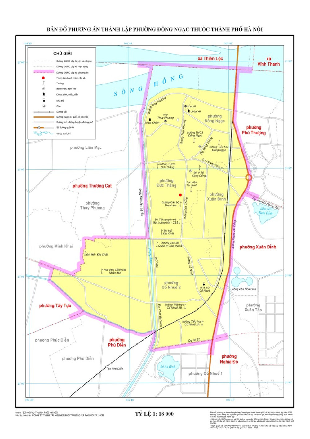 Bản đồ Phường Đông Ngạc mới sau sáp nhập 2025