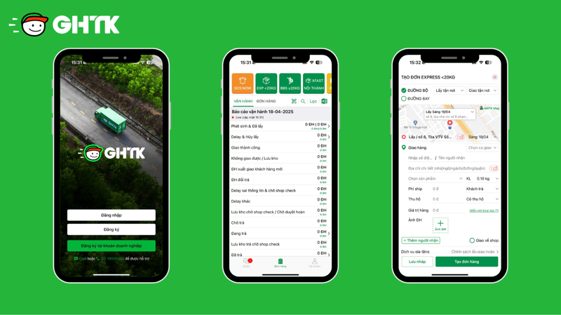 Cách 2: Tạo đơn hàng trên App GHTK