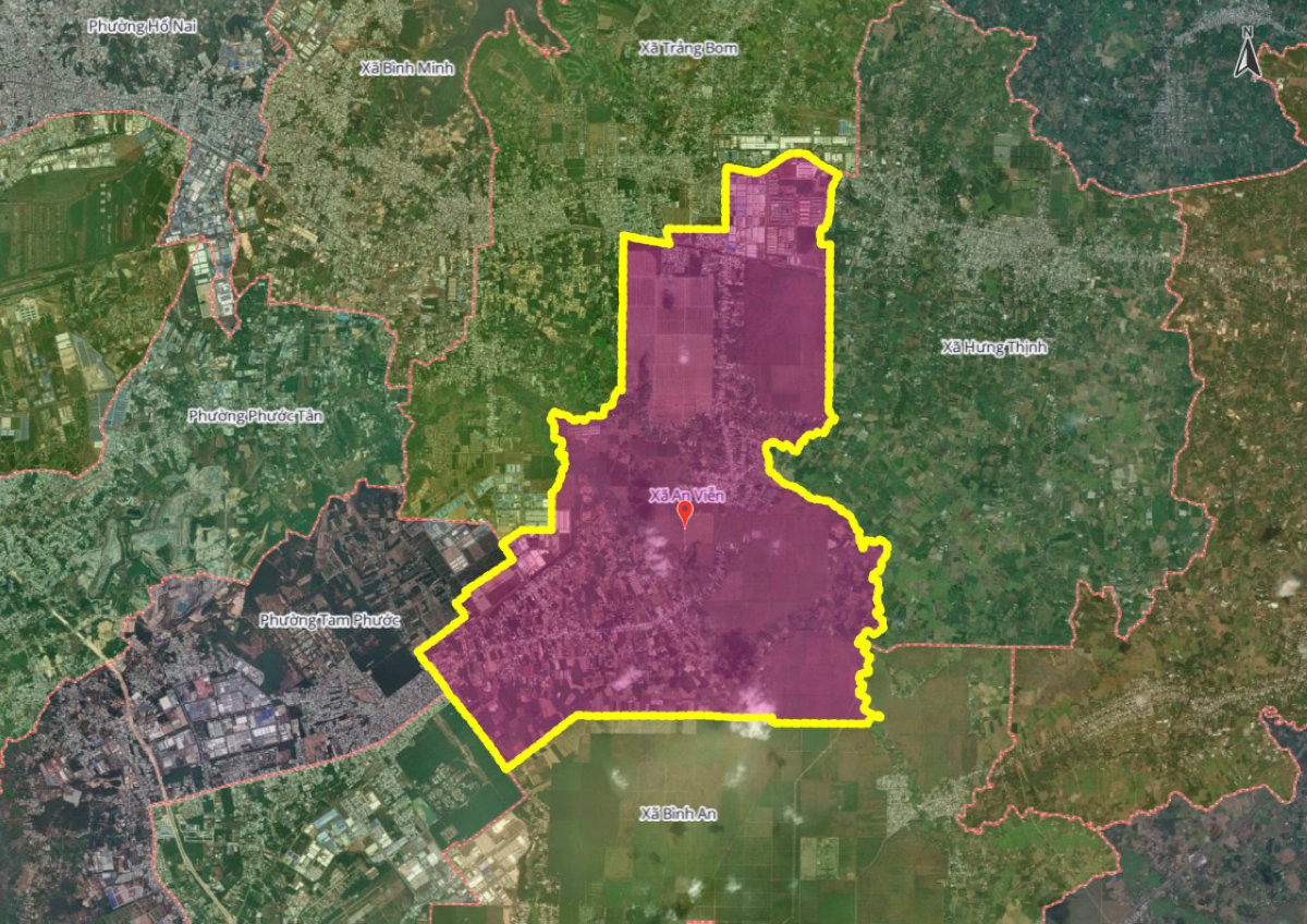 Bản đồ xã An Viễn mới