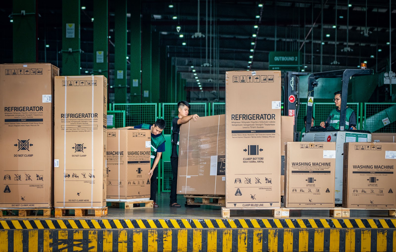 Đảm bảo nguyên đai nguyên kiện là yêu cầu quan trọng khi vận chuyển hàng điện tử điện lạnh