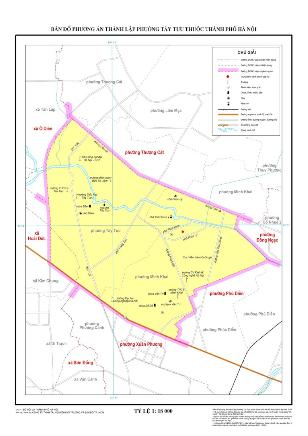 Quận Bắc Từ Liêm sau sáp nhập: Thông tin phường mới
