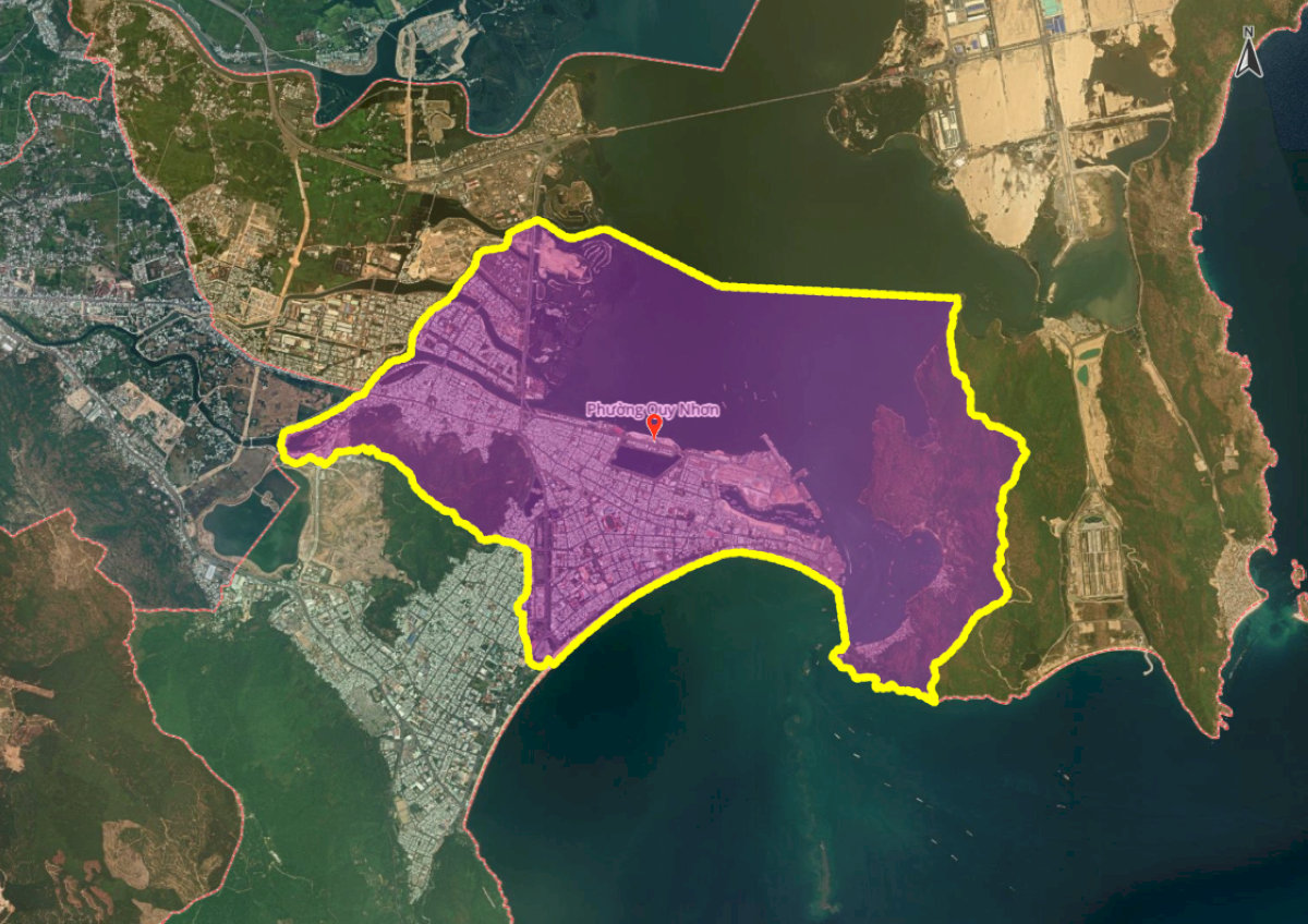 Hình ảnh bản đồ phường Quy Nhơn mới