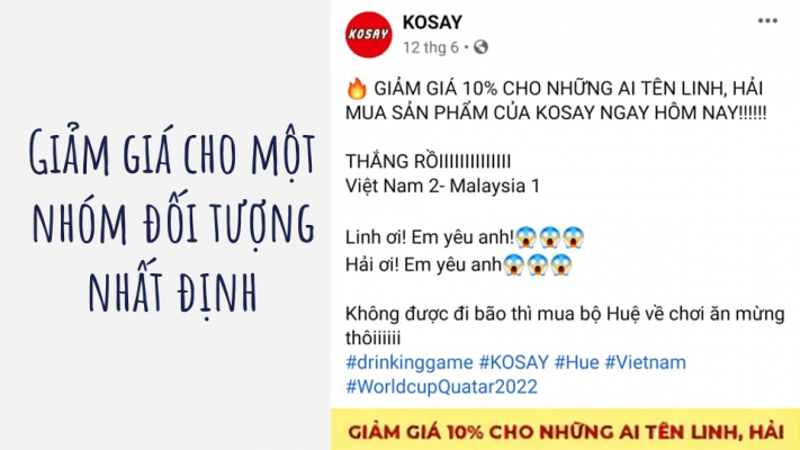 Bài đăng bán hàng nên lồng ghép chương trình ưu đãi