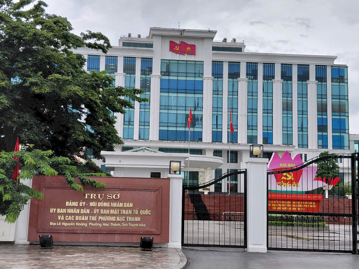 Hình ảnh trụ sở Ủy ban nhân dân phường Hạc Thành