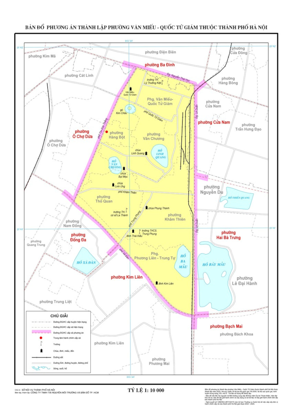 Hình ảnh bản đồ phường Văn Miếu - Quốc Tử Giám mới